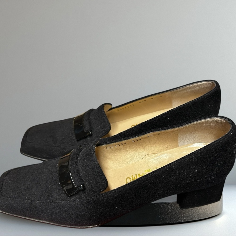 Salvatore Ferragamo Black Loafers 8.5